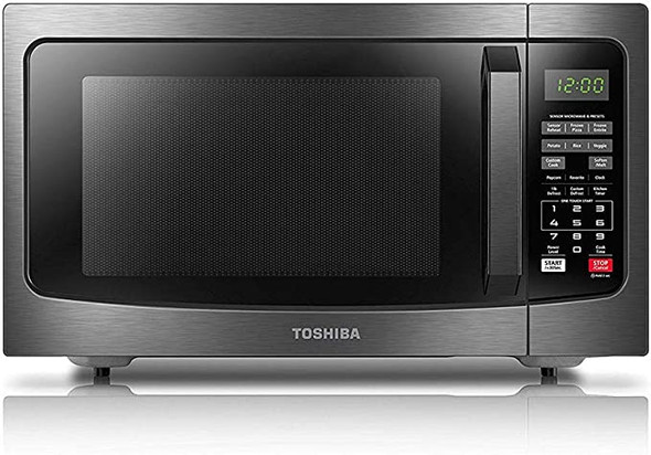 TOSHIBA EM131A5C-BS Countertop Microwave Ovens 1.2 Cu Ft, 12.4" Removable Turntable Smart Humidity