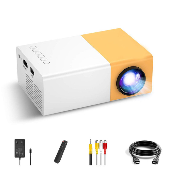 YOTON UC 500 Projector, 400LM Portable Mini Home Theater LED Projector with Remote Controller, Support HDMI
