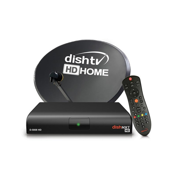 dishtv HD Set Top Box | Hindi DTH Connection 1 Month Budget Delight SD Pack & Installation