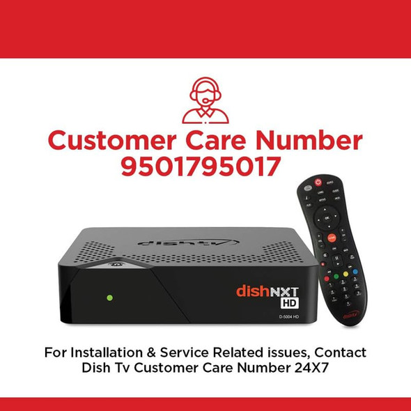 dishtv HD Set Top Box | Hindi DTH Connection 1 Month Budget Delight SD Pack & Installation