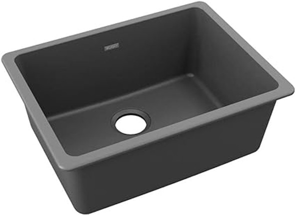 Elkay ELGU2522GY0 Quartz Classic Single Bowl Undermount Sink, Dusk Gray