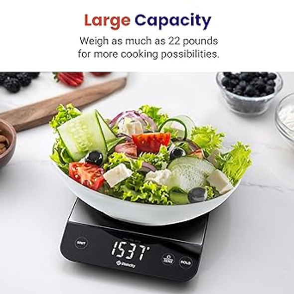 Etekcity Food Kitchen Scale 22lb, Digital Weight Grams and Oz for Weight Loss, Baking and Cooking, 0.05oz/1g Precise Graduation