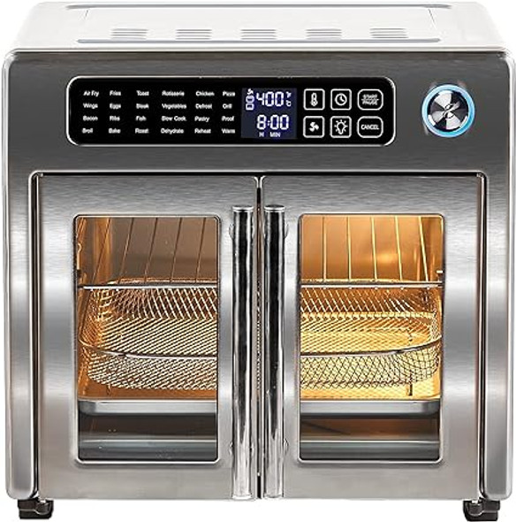 Emeril Lagasse 26 QT Extra Large Air Fryer, Convection Toaster Oven with French Doors