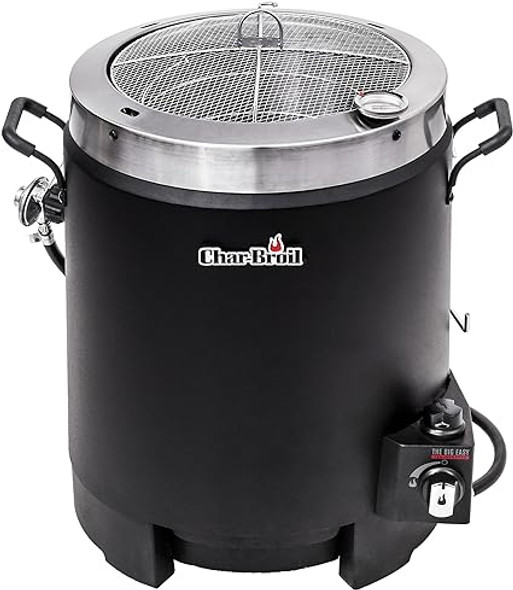 Char-Broil Big Easy Oil-less Liquid Propane Turkey Fryer,Silver/Black, 16.3 x 20.8 x 23.5 inches