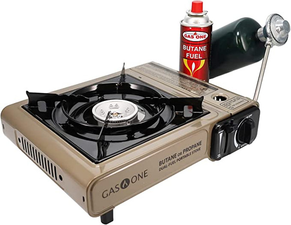 Gas One GS-3400P Propane or Butane Stove Dual Fuel Stove Portable Camping Stove - Patent Pending