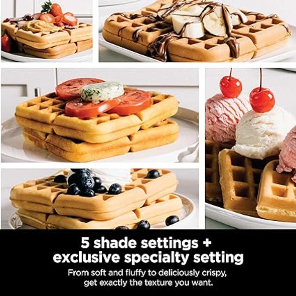 Ninja BW1001 NeverStick PRO Belgian Waffle Maker, Vertical Design