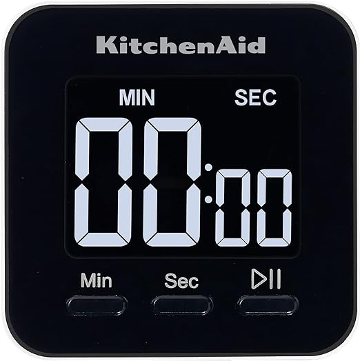 KitchenAid KQ900 Single Event Digital Timer, 2.5 inches, Black