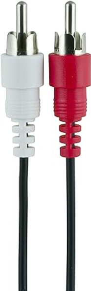 GE home electrical GE Stereo Audio Cable, 6ft. RCA Style Plugs 2-Male to 2-Male