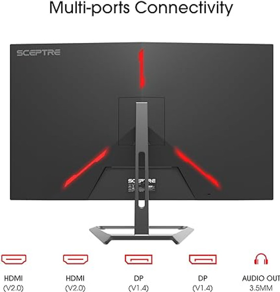 Sceptre 32-inch IPS 4K UHD 3840 x 2160 Monitor DisplayPort x2 HDMI x2 99% sRGB Build-in Speakers