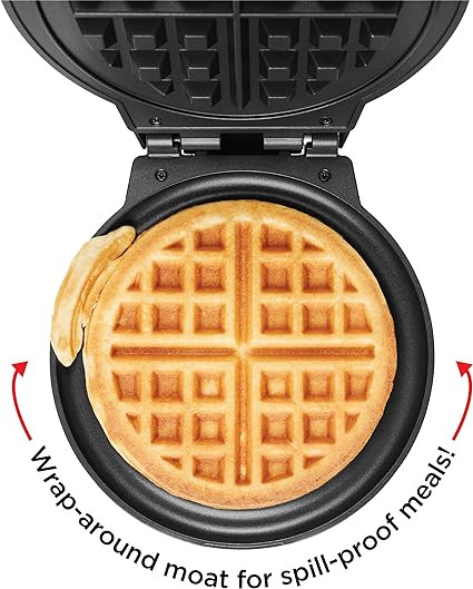 Chefman Anti-Overflow Belgian Waffle Maker w/Shade Selector, Temperature Control