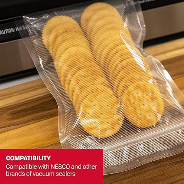 Jura Nesco Vacuum Sealer Automatic Pint Zipper Bags - 50 count