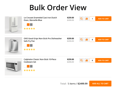 Multiple Product Display Options