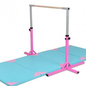 Adjustable Gymnastics Horizontal Bar for Kids - Color: Pink D681-SP37169FS