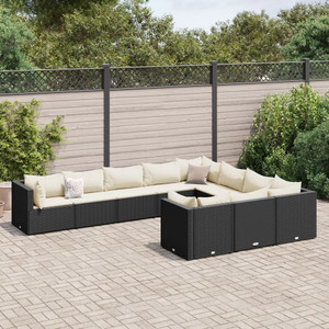 Patio Sofa Set Black, Cream White A949-3308328 Patio Sofa Set Black, Cream White A949-3308328