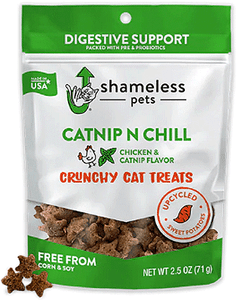 SHAMELESS PETS Crunchy Cat Treats Catnip N Chill 2.5oz N274-KW01SHP89764