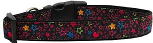 Black Star Nylon Cat Collar S528-125-041 CT Black Star Nylon Cat Collar S528-125-041 CT
