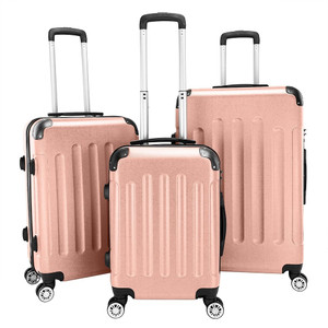 3-in-1 Portable ABS Trolley Case 20" / 24" / 28" Rose Gold T575-S0671368830