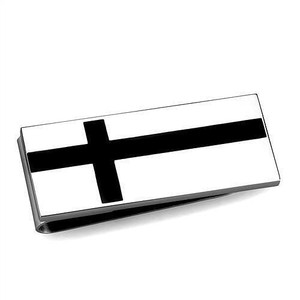 TK2090 - High polished (no plating) Stainless Steel Money clip with No Stone A874-TK2090