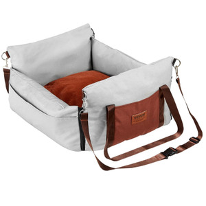  Dog Car Seat, Waterproof Dog Booster Seat for Car with Side Handles and A Storage Pocket, Clip-On  E415-CWZGQCZYHSSFEZZ75V0