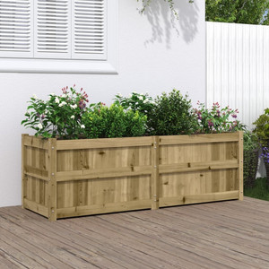 Garden Planter Natural pine Vacuum pressure treated pinewood A949-837488 Garden Planter Natural pine Vacuum pressure treated pinewood A949-837488