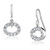3W1278 - Rhodium Brass Earrings with AAA Grade CZ  in Clear A874-3W1278