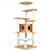 7-Layer Wooden Cat Tree Tall Cat Tower with Sisal Posts and Condo-Natural - Color: Natural D681-PS7431