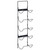  Wall Mounted Wine Rack for 5 Bottles Black Iron A949-325920