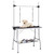  Dog Grooming Table Black Stainless Steel Medium Foldable A949-171069