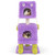 Cute Monster-Themed Cat Tower with 2 Private Condos for Small Place-Purple B593-PV10189
