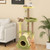 Freestanding Multi-level Avocado Cat Tower with Private Condo-Green - Color: Green D681-PV10258GN
