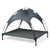 Portable Elevated Outdoor Pet Bed with Removable Canopy Shade-42 Inch - Color: Dark Gray - Size: XL D681-PS7353-XL