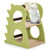 2-Tier Modern Cat Tree for Indoor Cats with Rotatable Sisal Scratching Ball-Green B593-PV10163