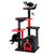 Gothic Cat Tree 53 Inch Tall Cat Tower with Cat Bed and Arch-Shaped Condo-Black B593-PV10156