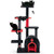Gothic Cat Tree 53 Inch Tall Cat Tower with Cat Bed and Arch-Shaped Condo-Black B593-PV10156