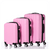 3-in-1 Multifunctional Large Capacity Traveling Storage Suitcase Pink T575-S0671367504