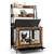 Industrial Dog Kennel Dog Crate Furniture with Storage Shelves-Rustic Brown - Color: Rustic Brown D681-PU10061CF