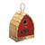 Vintage Farmhouse Style Red Solid Wood Outdoor Birdhouse Q280-EHWRDSWB239858147