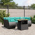  7 Piece Patio Sofa Set with Cushions Black Poly Rattan A949-3272093