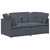 Modular Sofa Dark Grey Velvet, Metal, Foam Oversized Modular A949-3321250