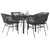  Garden Dining Set Black, Dark Grey A949-3334612