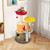 43 Inch Tall Cat Tree Cute with 2 Condos and Padded Platforms-Multicolor - Color: Multicolor D681-PV10267CL