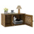 Cat Litter Box Enclosure with Louvered Door and Open Compartment B593-PS7820OK
