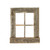 22X18 Rustic Weatered Grey Window Frame With Planter N270-380266