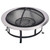  Outdoor Fire Pit with Grill Stainless Steel 29.9" A949-46530