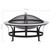  Outdoor Fire Pit with Grill Stainless Steel 29.9" A949-46530