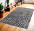 4' X 6' Ivory Gray and Black Abstract Power Loom Area Rug N270-565964