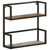 Wall Shelf Multicolour wood, black frame A949-321077