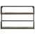 Wall Shelf Multicolour wood, black frame A949-321077