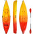 Single Sit-on-Top Kayak with Detachable Aluminum Paddle-Yellow B593-SP37770