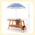 Wooden Play Cart with Sun Proof Umbrella for Toddlers Over 3 Years Old-Brown B593-TP10105color